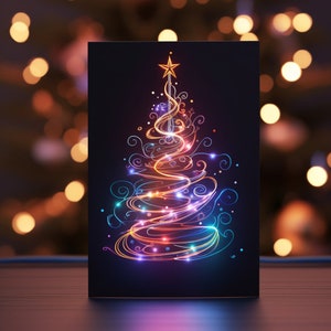 Tú haces el mundo mejor. ¡Me haces más alegre! Tarjeta de felicitación de Navidad, Tarjeta de oración de Navidad, Tarjeta de felicitación