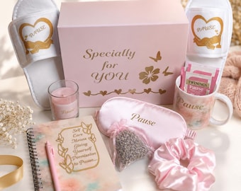 Self-care Pause Gift Box for Women, Relaxation Spa Hamper, Wellness Care Package, Birthday Gift, Thinking of You, Get Well Gift