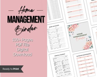 Household Family Binder, Ultimate Life Planner Home Management ...