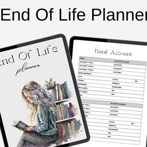 End of Life Planner, After I am Gone Planner, Estate Planing Planner, Last Wishes Planner Printable Digital