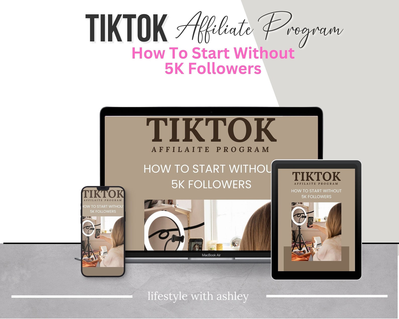computer screenshot of the tiktok products