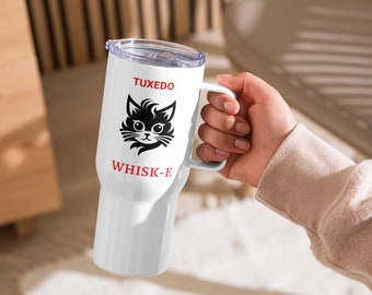 Tuxedo Cat Travel cup/mug