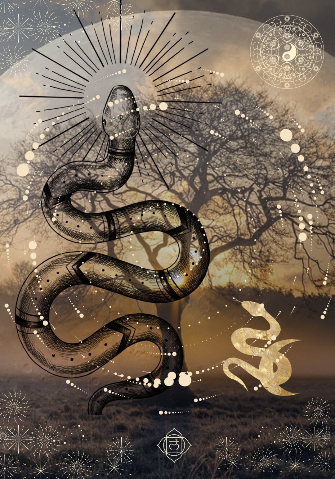 Snake Oracle Downloadable Digital Art - Etsy