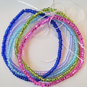 Colorful Anklets, Beaded Anklets, Beaded Ankle Bracelets