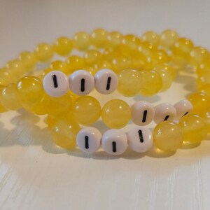 Pulsera de cuentas con números de ángeles, pulsera con números de ángeles, números de ángeles