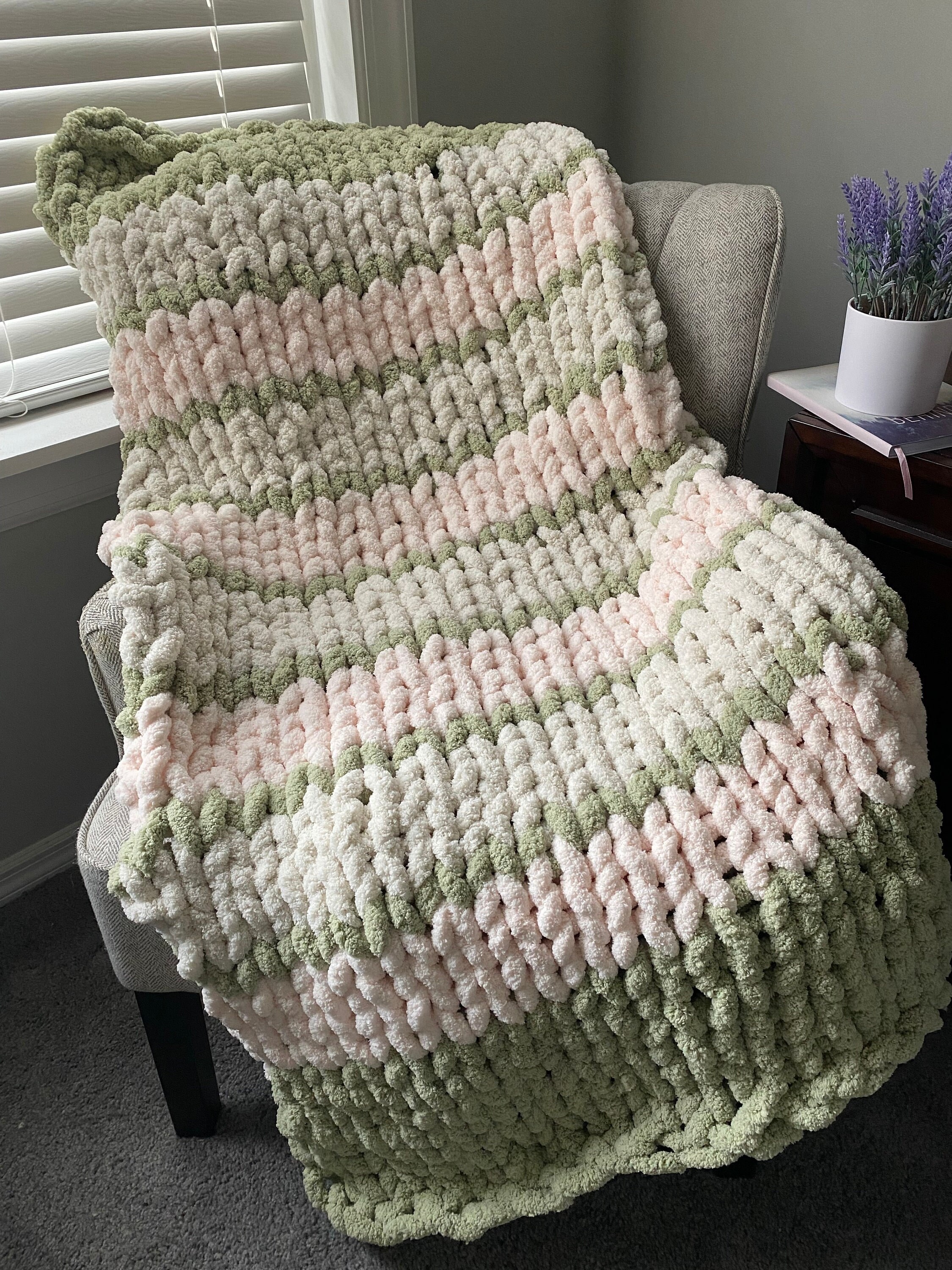 Plush Chenille Knit Baby Blanket