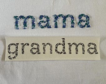Floral Grandma Embroidery Pattern | digital embroidery | hand embroidery pattern | diy embroidery | floral embroidery pattern Mothers Day