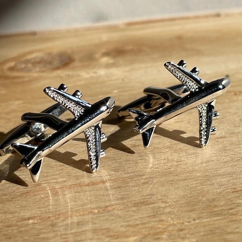 Airplane Cuff Links - Etsy
