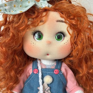 Rosy - Waldorf doll inspiration, Organic cotton doll, Doll for collectors, gift doll, Art and Doll, textile Puppen