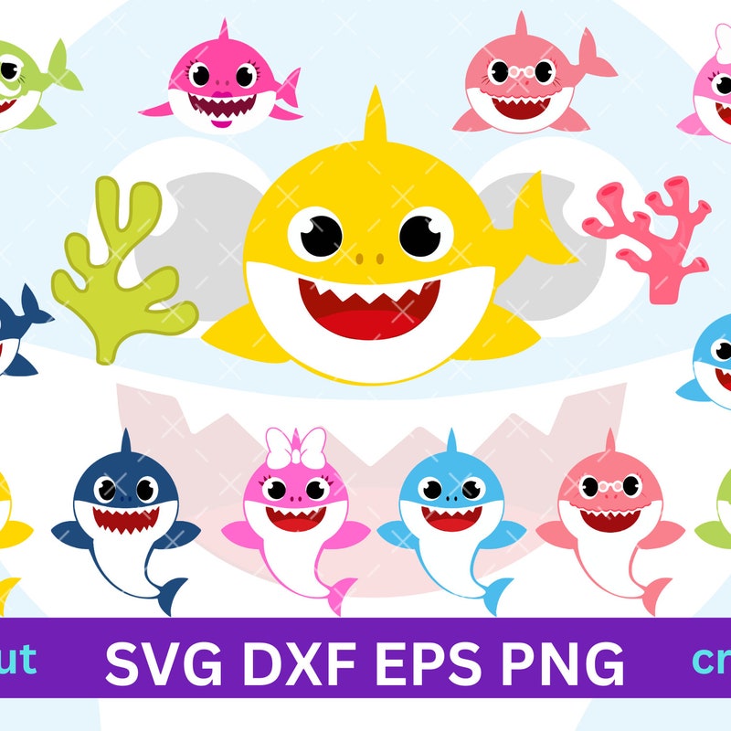 Baby Shark Svg - Etsy