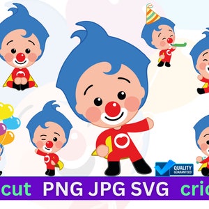 Plim Plim Svg Files for Cricut, plim plim and friends, Png bundle, DXF, Clipart, Digital Stickers Instant Digital Download image 3