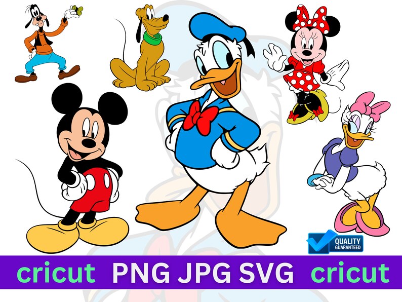 Layered Mickey Mouse Cricut Layered by Color Vector Etsy