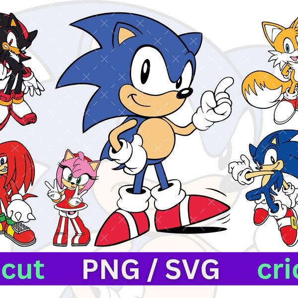 Sonic the Hedgehog Svg - Etsy