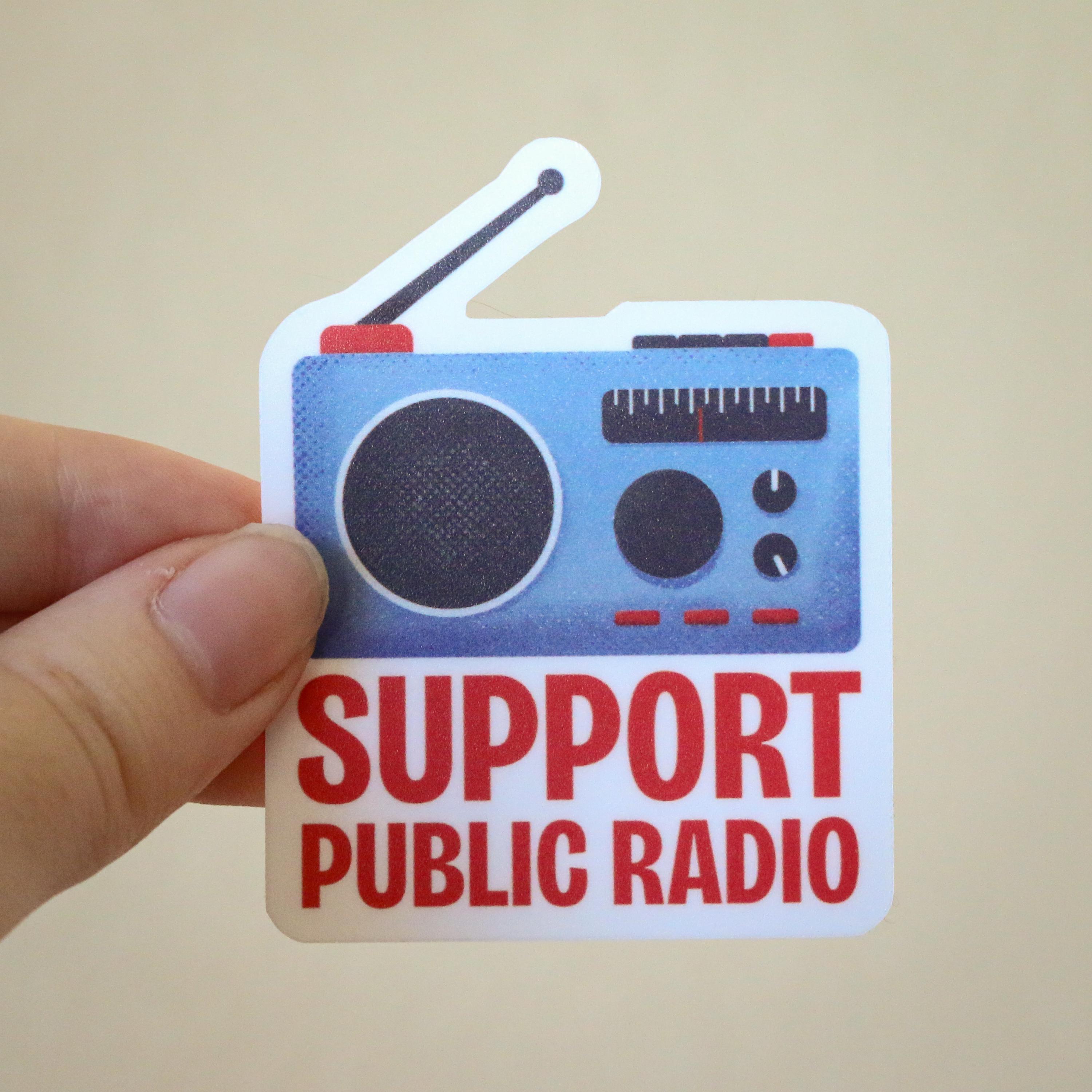 Support Public Radio Sticker: NPR Fan Vinyl Decal - Etsy
