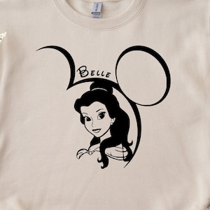 Disneyy Belle Svg, Mickeyy Belle Vector, Belle Shirt Svg, Digital Download, Vinyl Cut, Svg files for Cricut, Printable Cut, Belle png svg