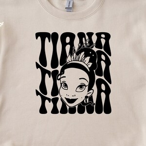 Retro Tianaa Svg Png Cricut, Retro Princess Tianaa Svg, Tianaa Svg, Svg For Cricut File, Vinyl Cut File, Family Vacation Svg,Family Trip Svg
