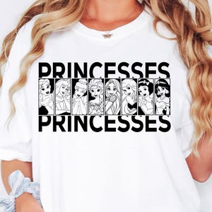 Princess Svg Png, Princesses Girls Bundle Svg, Princesses Printable, Princesses Cut File, Digital Download, Princesses Silhouette Shirt Svg