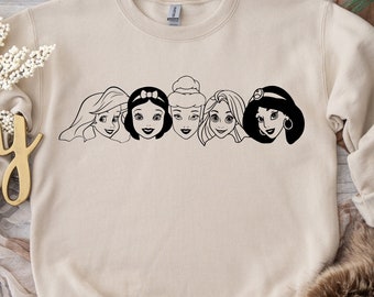 Princesses Heads Svg Png Cricut, Princesses Heads Svg, Princesses Download, Cricut, Printable File, Family Vacation Shirt, Family Trip Svg