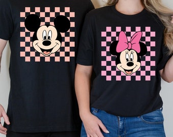 Retro Checkered Mouse Svg, Checkered Mouse, Family Trip Svg, Family Vacation Svg, Magical Checkered Mouse Svg Png, Checkered Mouse Shirt Svg
