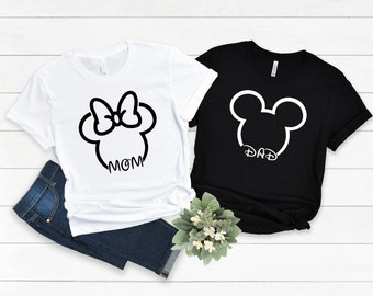 Mom dad disney svg - Etsy