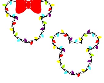 Mickeyy Christmas Lights Svg Png, Christmas Season Svg, Christmas Squad Shirt, Minniee Christmas Friends Shirt Svg, Winter Svg, Holiday Png