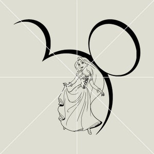 Tangled Rapunzel SVG, Tangled SVG, Princess svg, cricut ,silhouette cameo, cutting file, summer svg file, Tangled Rapunzel PNG