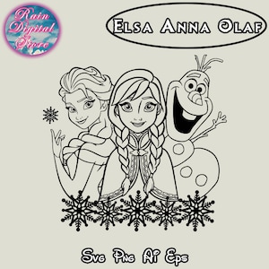 Prinzessin Elsaa Annaa Olaff Freunde SVG, Eisprinzessin, Frozen Shirt Design, Gefrorene Elsaa Annaa Olaff, Gefrorene Elsaa Annaa Olaff