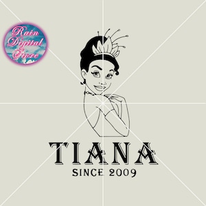 Tianaa SVG PNG, Tianaa Svg Png AI Eps, Princess Tianaa Cut File