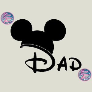 Mouse Dad SVG, Dad Mouse Svg Png Ai Eps Cricut Cutting File Vinyl Cut File Printable File Instant Download Disgital Download, Trip Vacation