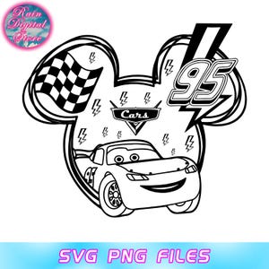 Lightning McQueen SVG PNG, Ka-Chow Svg, Cars Svg, Family Trip SVG, Customize Gift Svg, Vinyl Cut File Png Printable Design File, Cars Shirt