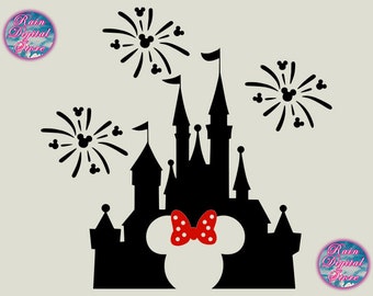 Mouse Castle Svg, Castle Fireworks Svg, Cutting Files For Cricut Silhouettes, Family Vacation Svg, Family Trip Svg, Castle Magical Trip Svg