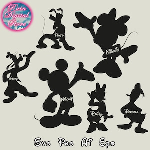 Mickeyy and Friends Silhouette Svg Bundle, Mickeyy Svg, Disneyy Friends Svg, Mickeyy Svg Files for Cricut Silhouette, Tumbler svg