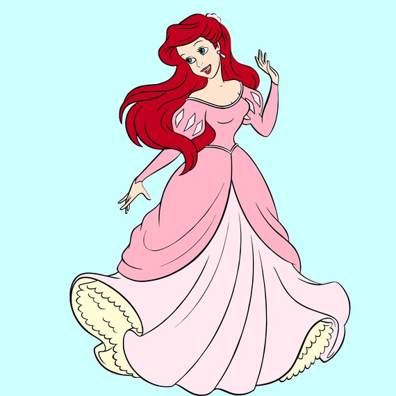 ariel pink dress clipart Ariel Pink 4