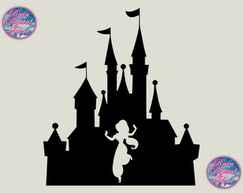 Jasminee Silhouette Castle SVG, Jasminee SVG, Jasminee Silhouete SVG, Jasminee Png, Princess Jasminee Svg, Family Trip Svg, Family Vacation