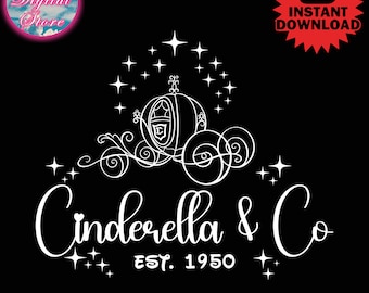 Cinderellaa & Co SVG, Cinderellaa SVG, Family Vacation Trip SVG, Customize Gift Svg, Vinyl Cut File, Svg, Png, Ai, Printable Design Files