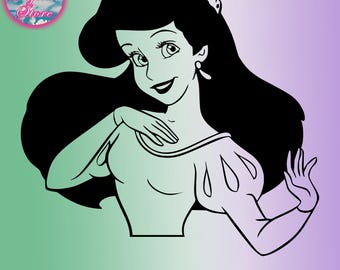 Princess Ariel SVG PNG, Little Mermaid, Cricut File, Sublimation File, Ariel Shirt, Little Mermaid Sweatshirt, Family Trip, Family Vacation