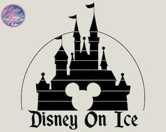 Vacaciones mágicas en hielo svg, Castillo mágico en hielo svg, vacaciones en hielo svg, descarga instantánea, archivo de corte de vinilo, svg, png, ai, eps, en hielo svg