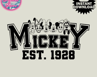 Mickeyy and Friends Svg Png Instant Download Printable Design Svg For Cricut Cutting File Vinyl Cut File