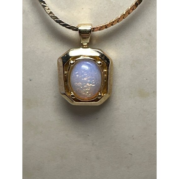 Vintage Avon Faux Opal Necklace - image 2