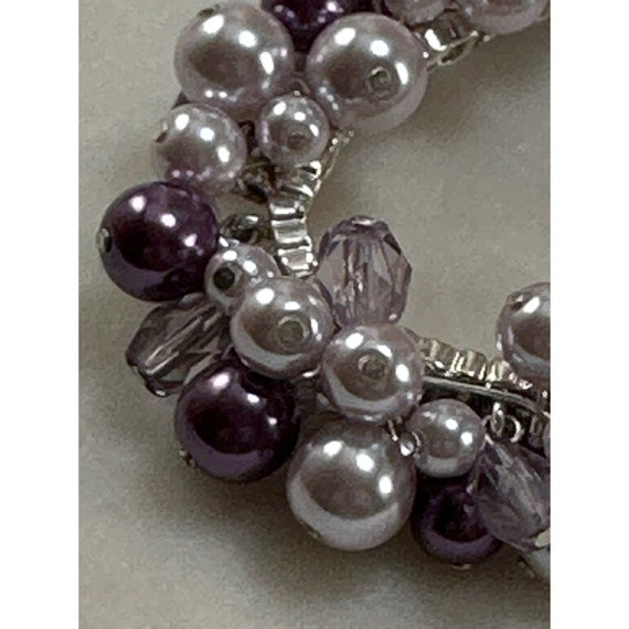 Vintage Avenue Purple Beaded Bracelet - image 3