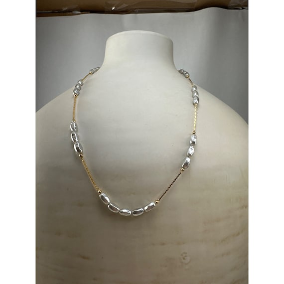 Early Richelieu Simulated Pearl Necklace