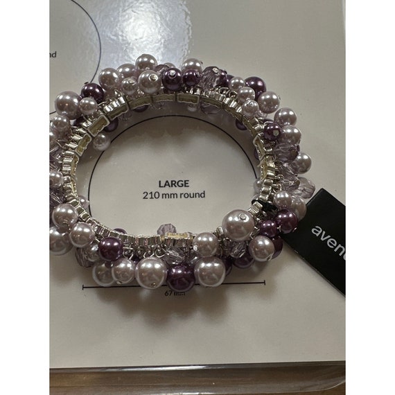 Vintage Avenue Purple Beaded Bracelet - image 5