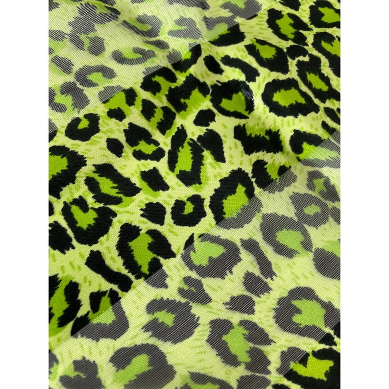 Vintage Emerald Wild Green Leopard Print Scarf Etsy