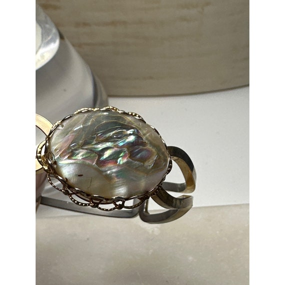 Vintage Abalone Cuff Bracelet - image 4