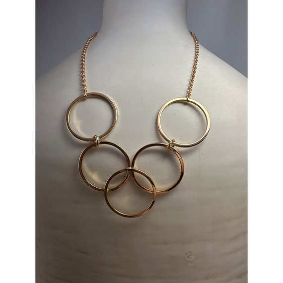 Vintage Avon Gilded Circles Necklace