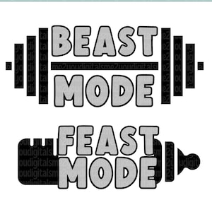 Divertido gimnasio papá PNG diseño de sublimación para transferencias de hierro, impresión de camisetas bajo demanda Heat Press - Día del Padre - Modo Bestia - Diseño de camisa