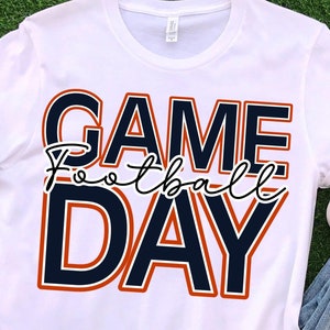Chicago, Game Day voetbalsublimatie png, achtergrond voetbalsublimatie, knutselbenodigdheden, opstrijkbaar png, afbeelding voetbal T-shirt