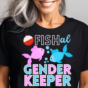 Keeper Of The Gender Fishing Design par sublimation PNG pour transfert thermocollant, HTV, Fis-he ou Fi-she Gender Reveal Design