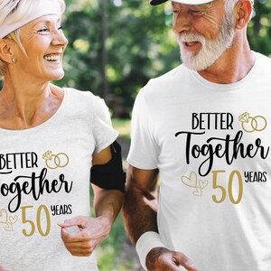 Custom 50th Anniversary T-Shirt: DTG Printed Golden Anniversary