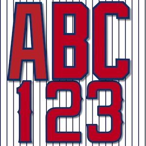 Los Angeles Baseball Alphabet & Numbers, Baseball Jersey Letters PNG, Team Letters, Jersey Numbers Kit PNG Baseball Jersey Lettering Kit PNG
